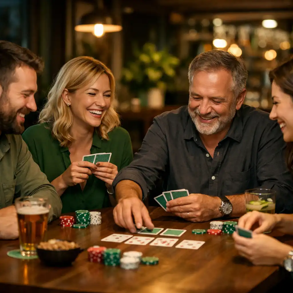 Pohodová atmosféra u pokerového stolu v Bohemia Events